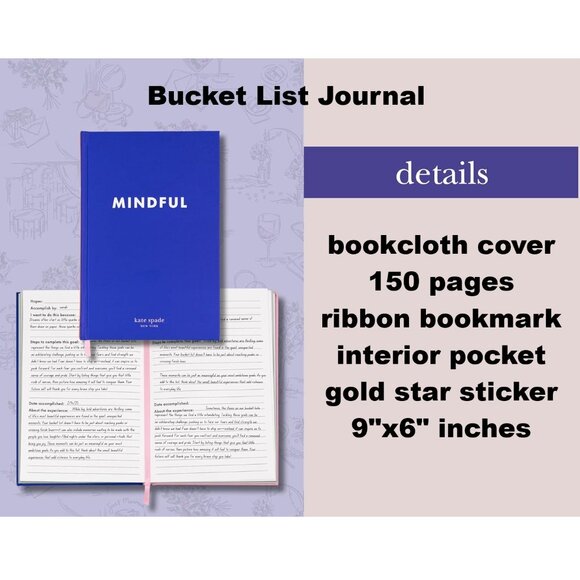 kate spade new york Hardcover Bucket List Journal - Picture 2 of 7